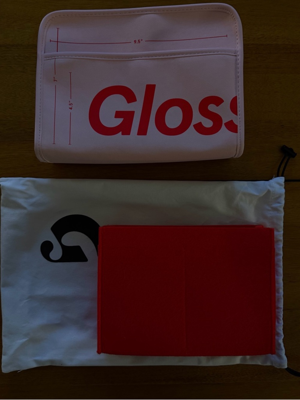 Glossier Pink Cosmetic Bag